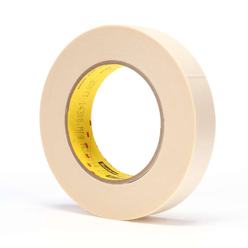 3M Scotch 233+ Crepe Paper Automotive Refinish Performance Masking Tape Green 250 degree F Performance Temperature 25 lbs/in Tensile Strength 60.15 yds Length x 1/2 Width 3M Scotch 233+ Crepe Paper Automotive Refinish Performance Masking Tape Green 250 degree F Performance Temperature 25 lbs/in Tensile Strength 60.15 yds Length x 1/2 Width