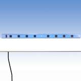 Aluminum Power Strip with 8 outlets for 48" and 96" Benches with Instrument Shelf, 33-1/2" Long redirect to product page